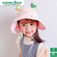 Mũ lưỡi trai vành tròn cho bé 1-6 tuỏi hình tim