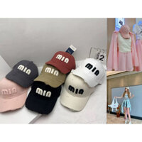 Mũ lưỡi trai xước chữ min form cứng cáp hàng xịn QCCC [Ảnh thật⚡️Freeship+] mũ nửa đầu nam nữ 55-59cm