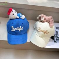 Mũ lưỡi trai YANGGUA, Mũ bóng chày Lotso Hello Kitty, Búp bê sang trọng chống tia cực tím Bông có thể điều chỉnh Mũ chống nắng đi chơi