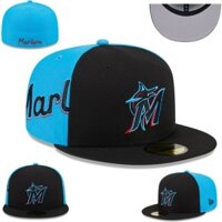 Mũ Marlins Florida Mũ Trang Bị Mũ Unisex Mũ Bóng Chày Mũ Không Thể Điều Chỉnh Mũ Thêu Mũ BVX6