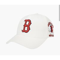 Mũ MLB like trắng boston