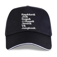 Mũ Mũ Mới Thời Trang Gợi Cảm Mùa Hè Cotton Rapmon Jin Suga J-Hope Jimin V Jungkook Mũ Bóng Chày Đồ Họa Hợp Thời Trang Áo Nữ Hipster