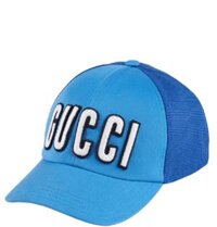Mũ Nam Gucci Baseball Hat With Gucci Patch 'Blue'