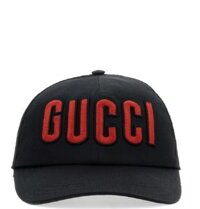 Mũ Nam Gucci Cotton BaseballLogo Patch 'Black'