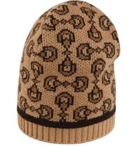Mũ Nam Gucci Horsebit Knit Cashmere Wool Hat 'Beige'