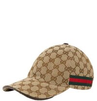 Mũ Nam Gucci Original GG Canvas Baseball Hat With Web 'Beige'