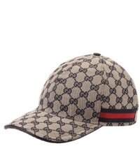 Mũ Nam Gucci Original GG Canvas Baseball Hat With Web 'Beige'