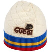 Mũ Nam Gucci Wool Blend Hat With Skunk 'Ivory'