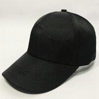 Mũ nam nữ lưỡi trai unisex Trơn kiểu dáng đơn giản dễ phối đồ sử dụng - Đen