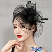 Mũ Nhỏ Đêm Thượng Hải Hiệu Suất Lông Mũ Cô Dâu Hepburn Phong Cách Veil Mũ Sườn Xám Thể Hiện Đêm Nữ Thượng Hải Retro