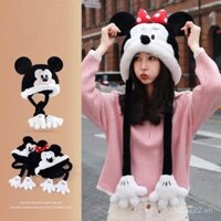 Mũ nhồi bông dễ thương ngọt ngào cho phụ nữ, mũ mùa đông dày ấm, mũ bảo vệ tai bằng lông giả