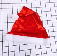 Mũ Noel giáng sinh mũ ông già Noel - Mũ nhung trơn