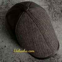 Mũ nồi - beret nam da cừu phối vải dạ BHY117