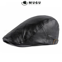 Mũ Nồi Da Cao Cấp BR04 - Mũ Beret Phong Cách Sang Trọng | MUGU