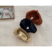 Mũ Nồi Len Nhiều Màu Phong Cách Hàn Quốc Cho Bé Gái, Mũ Beret Len Bé Gái Thời Trang Thu Đông HANNAH KIDS