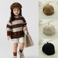 Mũ Nồi Màu Trơn Phong Cách Hàn Quốc Cho Bé Trai Bé Gái