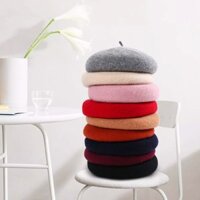 Mũ nồi nón beret nón bánh tiêu vải dày dặn - hàng nhập loại 1 - N127 Obi store