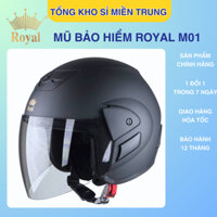 Mũ nón bảo hiểm 3/4 đầu có kính Royal M01 chính hãng cao cấp bền tốt an toàn đẹp đi xe máy giá rẻ
