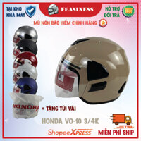 Mũ nón bảo hiểm 3/4 Đầu HONDA VO-10 có kính xịn an toàn chính hãng