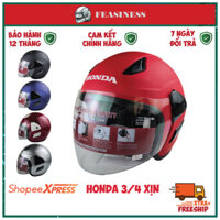 Mũ nón bảo hiểm 3/4 Đầu HONDA VO-20 có kính xịn an toàn chính hãng cao cấp nhất