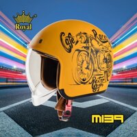 Mũ - Nón bảo hiểm 3/4 kính âm Royal M139