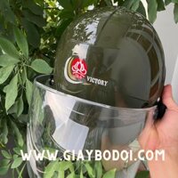 Mũ ( Nón ) Bảo hiểm Công an Xanh HCKT Công ty 19/5- Có kính