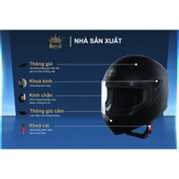 Mũ nón bảo hiểm Fullface Royal M136 cao cấp chính hãng nguyên hộp giá rẻ nam nữ phượt xe máy mô tô