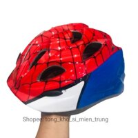 Mũ nón bảo hiểm xe đạp thể thao trẻ em cho bé trai bé gái chính hãng cao cấp chất lượng siêu nhân người nhện công chúa