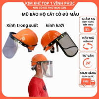 Mũ nón bảo hộ cắt cỏ có kính ,mũ kính phòng chống dịch covid