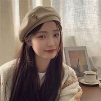 Mũ nón beret họa sĩ mũ nồi bánh tiêu đẹp cho nữ phong cách Hàn Quốc dễ thương - MBR001