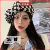 Mũ nón beret nồi bánh tiêu họa sĩ nữ Hàn Quốc KHAGU ulzzang đẹp mùa đông thời trang màu trắng, nâu, be, đen
