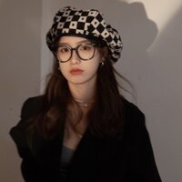Mũ nón beret nồi bánh tiêu họa sĩ nữ Hàn Quốc LAGU đẹp mùa đông thời trang màu trắng, nâu, be, đen