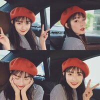 Mũ nón beret nồi bánh tiêu nữ LÀ GU phong cách họa sĩ thời trang mùa đông - MBR011