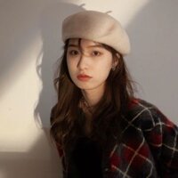 Mũ nón beret nồi bánh tiêu nữ LÀ GU phong cách họa sĩ  thời trang mùa đông - MBR011