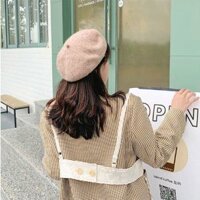 Mũ nón beret nồi bánh tiêu nữ LÀ GU phong cách họa sĩ  thời trang mùa đông - MBR011