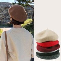 Mũ nón beret nồi bánh tiêu nữ LÀ GU phong cách họa sĩ  thời trang mùa đông - MBR011