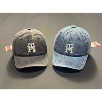 Mũ nón bóng chày / nón lưỡi trai jean tô mỳ logo thêu khoá bấm kim loại VNXK