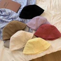 Mũ Nón Bucket Mũ Nữ Vành Tròn Thời Trang, Nón Tai Bèo Phong Cách Hàn Quốc