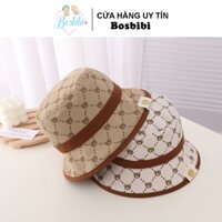Mũ nón bucket vành rộng gấu cute cho bé từ 8 tháng- 6 tuổi