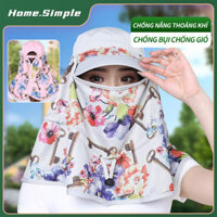 Mũ nón chống nắng 3 trong 1 Đa năng kèm khẩu trang đa năng Chất liệu siêu mềm mịn thoáng mát