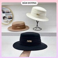 Mũ Nón Cối Cao Cấp In chữ Miu Sang trọng dành cho Nữ