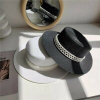 Mũ nón cói vành nhỏ đi biển đai ngọc sang chảnh