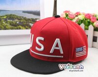 Mũ nón hè trẻ em Hiphop USA bé trai- MH21