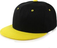 Mũ nón lưỡi chai snapback nam nữ 2 mầu thời trang SB30 - Vàng - Đen