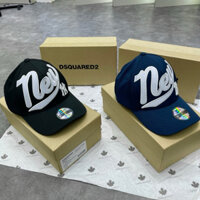 Mũ nón lưỡi trai nam nữ MLB thêu chữ New York da nổi vải kaki cotton MLT13P