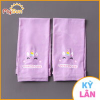 Mũ nón lưỡi trai nửa đầu rộng vành trẻ em che nắng, chống tia UV cho bé trai, gái 2 3 4 5 6 7 8 tuổi. - Tay kỳ lân