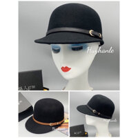 Mũ nón nỉ dạ lưỡi trai,đai da, mẫu trẻ cá tính thời trang sẵn hàng hỏa tốc