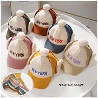 Mũ nón phi công in chữ NewYork cho bé trai bé gái có ốp tai nhiều màu dễ thương-hàng có sẵn ❣❣
