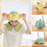 Mũ nón rùa BIPLUT có thân hình Colorfast Khả năng phục hồi Chống biến dạng Băng buộc có thể giặt được Mũ đội đầu rùa mềm để làm quà tặng