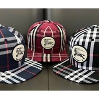 Mũ Nón Snapback, Mũ Lưỡi Trai, Nón Kết BURBERRI Xuất Khẩu Cao Cấp